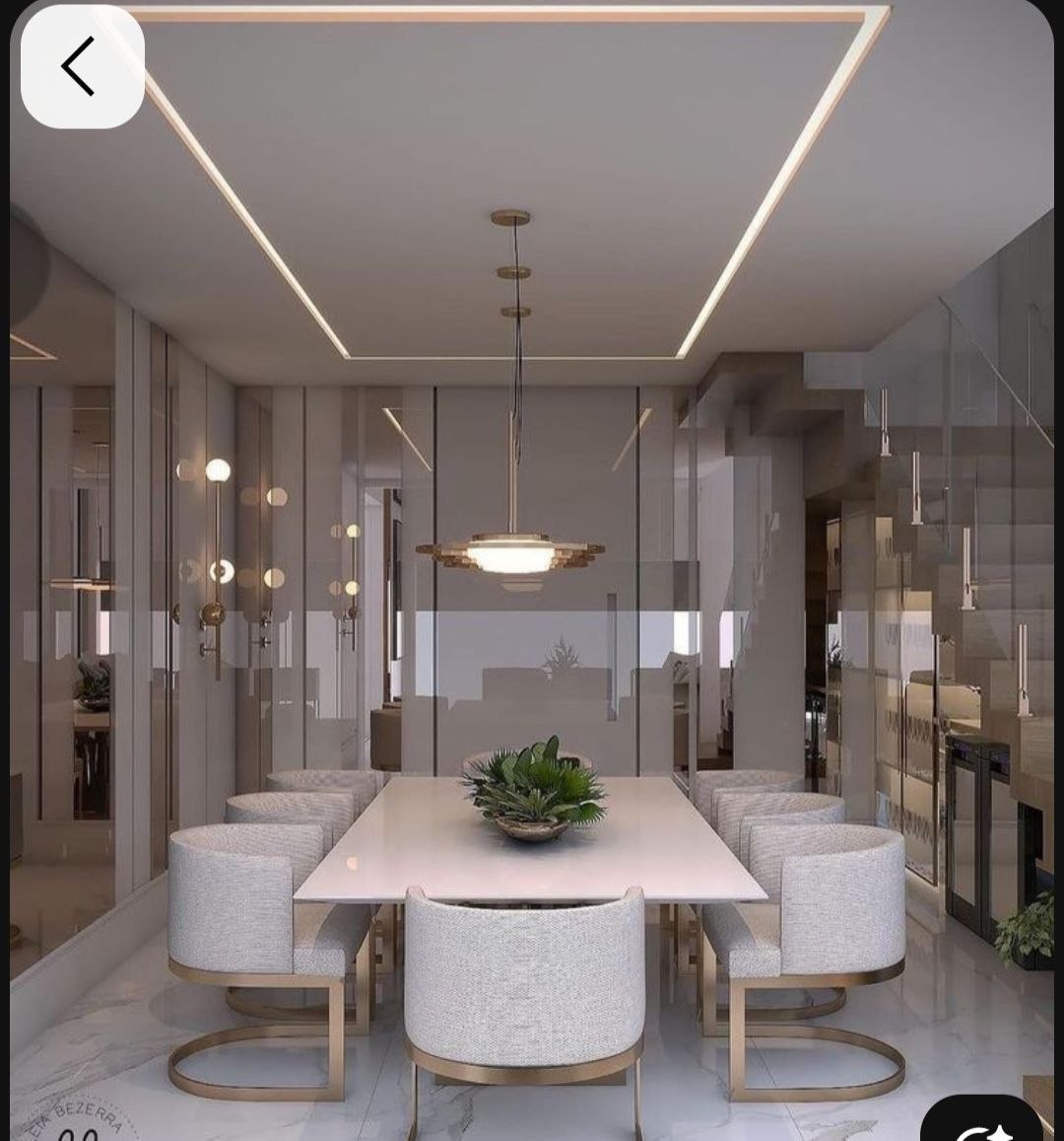 Mirror-walled Dining